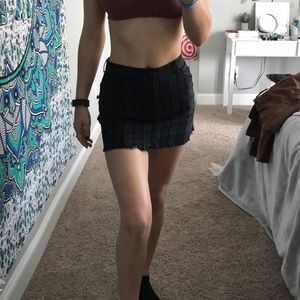 Brandy Melville plaid mini skirt